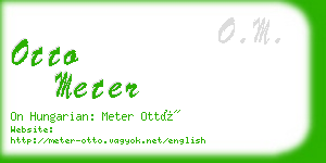 otto meter business card